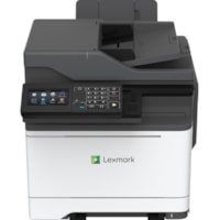 Lexmark CX622ade Laser Multifunction Printer - Color - Copier/Fax/Printer/Scanner - 38 ppm Mono/38 ppm Color Print - 2400 x 600 dpi Print - Automatic Duplex Print - Up to 100000 Pages Monthly - 251 sheets Input - Color Scanner - 1200 dpi Optical Scan - Color Fax - Gigabit Ethernet - USB - For Plain 