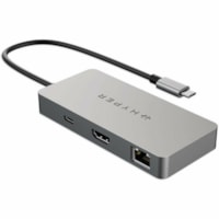 Station d'accueil HyperDrive HDMB2 USB Type C pour Notebook - Capacité de chargement - 86 W - Argenté Targus - pour Notebook - Capacité de chargement - 86 W - USB Type C - 4K - 3840 x 2160 - 2 x Ports USB Type-A - USB Type-A - USB Type-C - 1 x Ports RJ-45 - Réseasu (RJ-45