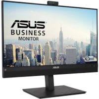 Asus BE27ACSBK 27" (685.80 mm) Class Webcam WQHD LCD Monitor - 16:9 - Black - 27" (685.80 mm) Viewable - In-plane Switching (IPS) Technology - LED Backlight - 2560 x 1440 - 16.7 Million Colors - 250 cd/m² - 5 ms - GTG Refresh Rate - Speakers - HDMI - DisplayPort - USB Hub