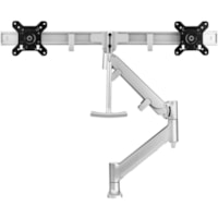 Atdec Mounting Arm for Monitor - Black - Landscape/Portrait - Height Adjustable - 2 Display(s) Supported - 26.4" (670.56 mm) to 27" (685.80 mm) Screen Support - 30 lb (13607.77 g) Load Capacity - 75 x 75, 100 x 100 - VESA Mount Compatible - Aluminum