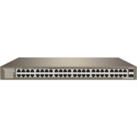 Tenda 48GE+2SFP Ethernet Switch - 48 Ports - Gigabit Ethernet - 10/100/1000Base-T, 1000Base-SX/LX - 2 Layer Supported - Modular - 2 SFP Slots - Optical Fiber, Twisted Pair - 1U - Desktop, Wall Mountable, Rack-mountable