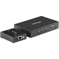 StarTech.com HDMI Extender over CAT6/5e with 3 Port Video Switch 4k 30Hz/115ft, 4K HDMI Switch Box, Video over HDBaseT with Auto Switcher - HDMI Over CAT6 Extender w/ 3 Port Switch; 4K 30Hz/115ft (35m); 1080p/230ft (70m) over CAT5e/6; Manual/Priority/Auto Switching; Multiple Control Methods; Power o