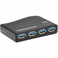 Tripp Lite by Eaton 4-Port USB-A Mini Hub - USB 3.2 Gen 1, International Plug Adapters - USB 3.2 (Gen 1) Type A - Portable - 4 USB Port(s)