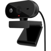 HP 320 Webcam - 30 fps - Black - USB Type A - 1920 x 1080 Video - CMOS Sensor - Manual Focus - 66° Angle - Microphone - Notebook, Monitor