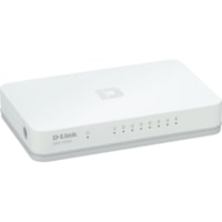 D-Link DGS-1008A Ethernet Switch - 8 Ports - Gigabit Ethernet, Fast Ethernet - 10/100/1000Base-T - 2 Layer Supported - Desktop