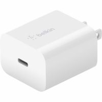 Belkin 20W Portable USB-C Wall Charger - 1xUSB-C (20W) - Fast Charge - Power Adapter - White - 20 W - White