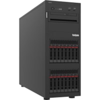 Lenovo ThinkSystem ST250 V2 7D8FA00WNA Tower Server - 1 Xeon E-2334 3.40 GHz - 16 GB RAM - Serial ATA/600 Controller - Intel C256 Chip - 1 Processor Support - 128 GB RAM Support - TruDDR4 - G200 Up to 16 MB Graphic Card - Gigabit Ethernet - 4 x LFF Bay(s) - Hot Swappable Bays - 1 x 300 W