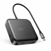 Station d'accueil HD583 USB Type C pour Notebook/Ordinateur de Bureau - 100 W - Noir HyperDrive - pour Notebook/Ordinateur de Bureau - 100 W - USB Type C - 2 Écrans supportées - 4K, 8K - 3840 x 2160, 7680 x 4320 - 2 x Ports USB Type-A - USB Type-A - USB Type-C - 1 x Ports RJ-45 - Résea