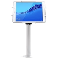 Star Micronics Mounting Pole for Tablet - White - 18" Screen Support - 75 x 75, 100 x 100 - VESA Mount Compatible - Steel, Acrylonitrile Butadiene Styrene (ABS), Metal