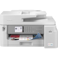 MFC-J5855DW INKvestment Tank All-in-One Multifunction Colour Inkjet Printer - Copier/Fax/Printer/Scanner - 30 ppm Mono/30 ppm Color Print - 4800 x 1200 dpi Print - Automatic Duplex Print - Up to 40000 Pages Monthly - Color Flatbed Scanner - 1200 x 1200 dpi Optical Scan - Color Fax - Ethernet - Wirel