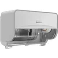 Kimberly-Clark Professional ICON Standard Roll Horizontal Toilet Paper Dispenser - Coreless - 2 x Roll - White Mosaic - Refillable, Key Lock - 1 Each