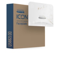 Kimberly-Clark Professional ICON Standard Roll Vertical Toilet Paper Dispenser Faceplate - 4.25" (107.95 mm) x 6" (152.40 mm) x 1.50" (38.10 mm)