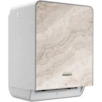 Kimberly-Clark Professional ICON Auto Roll Towel Dispenser - Touchless Dispenser - 16.53" (419.86 mm) Height x 12.41" (315.21 mm) Width x 10.19" (258.83 mm) Depth - Warm Marble - Automatic, Hinged, Jam-free, Key Lock, Push Button, Long Lasting - 1 Each