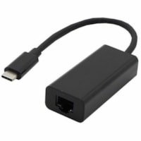 Axiom USB-C Male to Gigabit Ethernet (RJ45) Female Adapter - Black - USB 3.1 (Gen 1) Type C - 1 Port(s) - 1 - Twisted Pair - 1000Base-T - Portable - Black