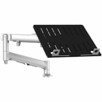 Bras support d'écran pour Ordinateur Portable, Ecran Plat, Moniteur - Argenté, Noir Atdec - Hauteur réglable - 18 po (457,20 mm) Support d'écran - 18 lb (8164,66 g) Capacité de charge - Aluminium, Plastique, Acier