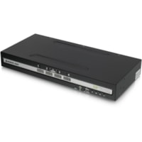 IOGEAR 4-Port Single View DisplayPort/HDMI Secure KVM Switch w/Audio and CAC support - 4 Computer(s) - 1 Local User(s) - 3840 x 2160 - 50 Hz, 60 Hz - 10 x USB - 5 x DisplayPort