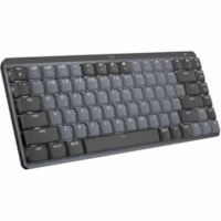 Clavier MX Mechanical Mini - Sans fil Connectivité - Graphite Logitech - Sans fil Connectivité - Bluetooth/RF - 32,81 pi (10000 mm) - ChromeOS - PC, Mac - Mécanique/MX Pavé Numérique - Graphite