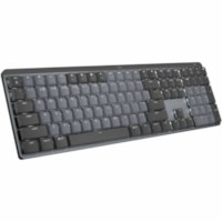 Logitech MX Mechanical Wireless Illuminated Performance Keyboard (Linear) (Graphite) - Wireless Connectivity - Bluetooth/RF - 32.81 ft (10000 mm) - ChromeOS - PC, Mac - Mechanical/MX Keyswitch - Graphite