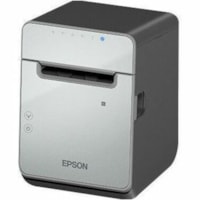 Epson OmniLink TM-L100 Desktop, Mobile Direct Thermal Printer - Monochrome - Wall Mount - Label/Receipt Print - Fast Ethernet - USB - USB Host - Serial - Bluetooth 3.0 - With Cutter - Black - LCD Display Screen - 3.15" Print Width - 170 mm/s Mono - 203 x 203 dpiAutomatic Cutting - For Android, iOS, 