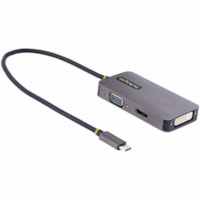 Adaptateur audiovisuel - 1 emballage StarTech.com - 1 emballage - 3840 x 2160 Supported - Gris