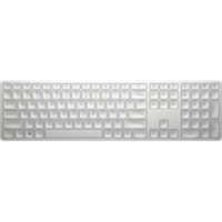 Clavier 970 - Sans fil Connectivité - USB Type A Interface - Blanc HP - Sans fil Connectivité - Bluetooth/RF - 2.40 GHz - USB Type A Interface - PC, Mac - Blanc