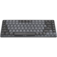 Clavier MX Mechanical Mini - Sans fil Connectivité - Graphite Logitech - Sans fil Connectivité - Bluetooth - 32,81 pi (10000 mm) - ChromeOS - PC, Mac - Mécanique/MX Pavé Numérique - Graphite