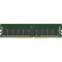 Kingston Server Premier 32GB DDR4 SDRAM Memory Module - For PC/Server, Workstation, Motherboard - 32 GB (1 x 32GB) - DDR4-3200/PC4-25600 DDR4 SDRAM - 3200 MHz Single-rank Memory - CL22 - 1.20 V - ECC - Buffered, Registered - 288-pin - DIMM - Lifetime Warranty