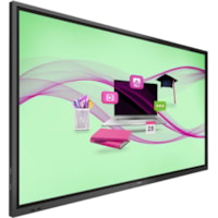 Philips Signage Solutions E-Line Display - 64.5" (1638.30 mm) LCD - Touchscreen - 4 GB - 3840 x 2160 - 350 cd/m² - 2160p - HDMI - USB - DVI - SerialEthernet - Android 10