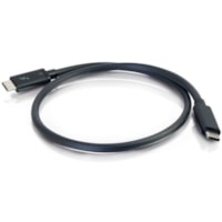 Câble audiovisuel CG28842 6 pi Thunderbolt 3 C2G - 6 pi Thunderbolt 3 Câble audiovisuel pour Périphérique audio/vidéo, Ordinateur Portable, Smartphone, Tablette, Ordinateur - 20 Gbit/s - Supports up to 4096 x 2160 - 32 AWG