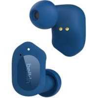 Oreillette SOUNDFORM Play True Wireless Intra-auriculaire Stéréo - Bleu Belkin - Stéréo - USB Type C - True Wireless - Bluetooth - Intra-auriculaire - Binaural - Intra-auriculaires - Antibruit - Bleu