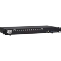 Tripp Lite by Eaton B024-H4U16 16-Port HDMI/USB KVM Switch, 1U - 16 Computer(s) - 1 Local User(s) - 4096 x 2160 - 50 Hz, 60 Hz - 20 x USB - 17 x HDMI - 1U - Rack-mountable, Desktop 