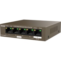 Commutateur Ethernet TEG1105PD 5 Ports - Gigabit Ethernet - 10/100/1000Base-T Tenda - 5 Ports - Gigabit Ethernet - 10/100/1000Base-T - 2 Couche supportée - 30 W Budget PoE - Paire torsadée - PoE Ports - Bureau, Fixation au mur, Montable en rack