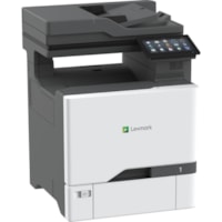 Lexmark CX730de Laser Multifunction Printer - Color  - Copier/Printer/Scanner - 42 ppm Mono/42 ppm Color Print - 2400 x 600 dpi Print - Automatic Duplex Print - Up to 120000 Pages Monthly - Color Flatbed Scanner - 600 dpi Optical Scan - Gigabit Ethernet - USB - For Plain Paper Print