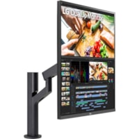 LG 28MQ780-B 28" Class SDQHD LCD Monitor - 16:18 - 27.6" Viewable - Nano In-plane Switching (Nano IPS) Technology - 2560 x 2880 - 1.07 Billion Colors - 300 cd/m² - 5 ms - Speakers - HDMI - DisplayPort - KVM Switch, USB Hub