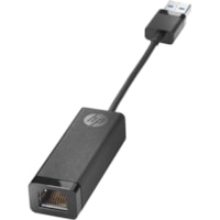 Adaptateur Ethernet gigabitPortable - 10/100/1000Base-T - Portable HP - USB 3.0 Type A - 1 Port(s) - 1 - Paire torsadée - 10/100/1000Base-T - Portable