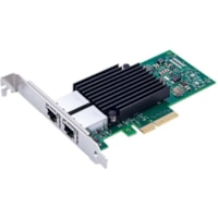 Axiom 10Gbs Dual Port RJ45 PCIe 3.0 x4 NIC Card for HP - 1QL46AA - PCI Express 3.0 x4 - 10 Gbit/s Data Transfer Rate - Intel X550AT - 2 Port(s) - 2 - Twisted Pair - 10GBase-T - Plug-in Card