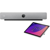 Cisco Webex Room Bar (First Light Color) with wall-mount Room Navigator - CMOS - 3840 x 2160 Video (Content) - H.460.18/19, H.264, H.323, SIP - Point-to-Point - 4K UHD - 60 fps - H.263, H.239 - G.711, G.722, G.722.1, G.729, AAC-LD, Opus - 1 x Network (RJ-45) - 1 x HDMI In - 2 x HDMI Out - USB - Giga