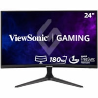 ViewSonic OMNI VX2418C 24" (609.60 mm) Class Full HD Curved Screen LED Monitor - 16:9 - Black - 23.6" (599.44 mm) Viewable - Multi-domain Vertical Alignment (MVA) - LED Backlight - 1920 x 1080 - 16.7 Million Colors - FreeSync Premium - 250 cd/m² - 5 ms - Speakers - HDMI - DisplayPort