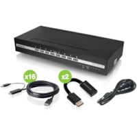 IOGEAR Secure GCS1428TAA4C-UN KVM Switchbox - 8 Computer(s) - 1 Local User(s) - 3840 x 2160 - 50 Hz, 60 Hz - 19 x USB 