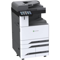 Lexmark CX943adxse Laser Multifunction Printer - Color  - Copier/Fax/Printer/Scanner - 55 ppm Mono/55 ppm Color Print - 2400 x 600 dpi Print - Automatic Duplex Print - Up to 270000 Pages Monthly - Color Flatbed Scanner - 600 dpi Optical Scan - Color Fax - Gigabit Ethernet - USB - For Plain Paper Pri