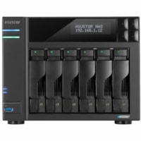 Asustor Flashstor 6 FS6706T - 6 Bay All-SSD NAS Storage, Quad Core 2.0GHz, Six M.2 SSD, Dual 2.5GbE, 4GB RAM DDR4, Network Attached Storage (Diskless) - The No-Compromises 2.5GbE NAS Enthusiast-grade NAS with two, four or six bays