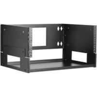 Tripp Lite by Eaton 4U Wall-Mount Bracket with Shelf for Small Switches and Patch Panels, Hinged - For Server, Patch Panel, Networking, Switch, UPS, Router - 4U Rack Height x 19" (482.60 mm) Rack Width - Wall Mountable - Black - Cold Rolled Steel - 149.91 lb (68000 g) Static/Stationary Weight Capaci