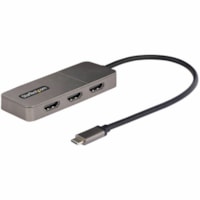 Adaptateur audiovisuel - 1 emballage StarTech.com - 1 emballage - 3840 x 2160 Supported - Gris