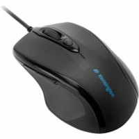 Kensington Pro Fit Mouse - Mid Size Mouse - Optical - Cable - Black - USB - Scroll Wheel - 6 Button(s) - Right-handed