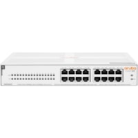 HPE Instant On 1430 16G Class4 PoE 124W Switch - 16 Ports - Gigabit Ethernet - 10/100/1000Base-T - 2 Layer Supported - 147 W Power Consumption - 124 W PoE Budget - Twisted Pair - PoE Ports - 1U - Rack-mountable, Cabinet Mount, Table Top, Wall Mountable, Surface Mount, Under Table - Lifetime Limited 