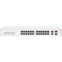 Commutateur Ethernet Instant On 1430 26 Ports - Gigabit Ethernet - 10/100/1000Base-T, 1000Base-X HPE - 26 Ports - Gigabit Ethernet - 10/100/1000Base-T, 1000Base-X - 2 Couche supportée - Modulaire - 2 Emplacements SFP - 16,40 W Consommation d'énergie - Paire torsadée, Fibre Optiq