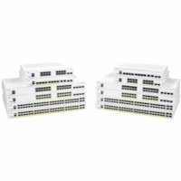 Cisco 350 CBS350-48FP-4G Ethernet Switch - 48 Ports - Manageable - Gigabit Ethernet, 10 Gigabit Ethernet - 10GBase-X, 10/100/1000Base-T - Refurbished - 2 Layer Supported - Modular - 4 SFP Slots - 859.50 W Power Consumption - 740 W PoE Budget - Optical Fiber, Twisted Pair - PoE Ports - Rack-mountable