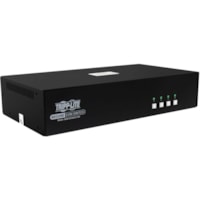 Tripp Lite by Eaton Secure KVM Switch, 4-Port, Dual Head, DVI to DVI, NIAP PP4.0, Audio, CAC, TAA - 4 Computer(s) - 1 Local User(s) - 2560 x 1600 - 50 Hz, 60 Hz - 11 x USB - 10 x DVI 