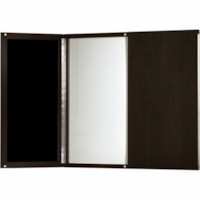 Armoire de conférence Medina MNPBLDC Safco - Magnétique, Punaisable, Biseauté, Stratifié - Frame Moka - hauteur de 48po (1219.20 mm) x largeur de 48po (1219.20 mm) x profondeur de 3.25po (82.55 mm) - 1 chaque