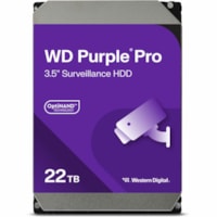 WD Purple Pro WD221PURP 22 TB Hard Drive - 3.5" Internal - SATA (SATA/600) - Conventional Magnetic Recording (CMR) Method - Server, Video Surveillance System, Storage System Device Supported - 7200rpm - 5 Year Warranty